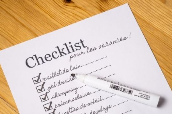 Check-list ultime avant de partir en vacances